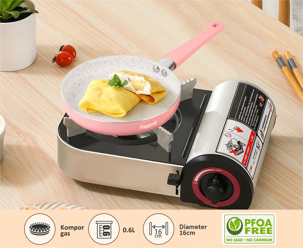 freemir Mini Panci Penggorengan 16 CM