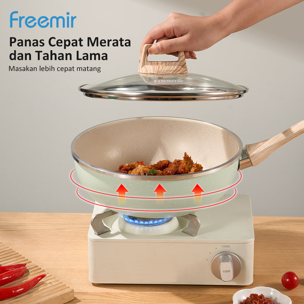 freemir Peralatan Masak 1 set (4 pcs) Warna Soft Green