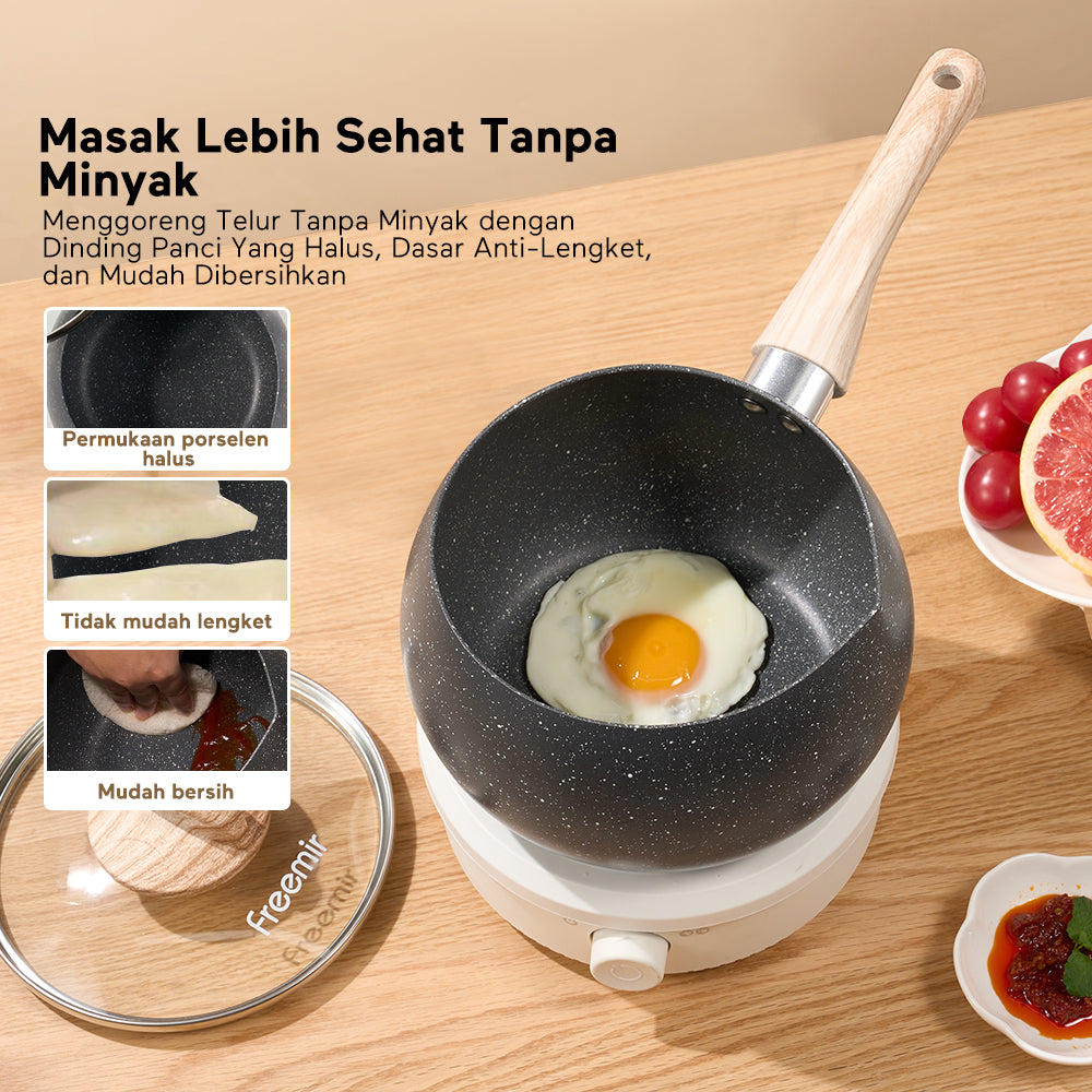 freemir Panci Susu 16 CM Single Bottom dengan Tutup