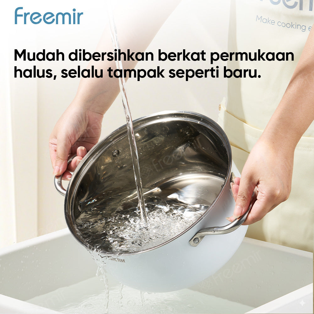 freemir 24 CM Stainless Steel Pan with Steam Hole