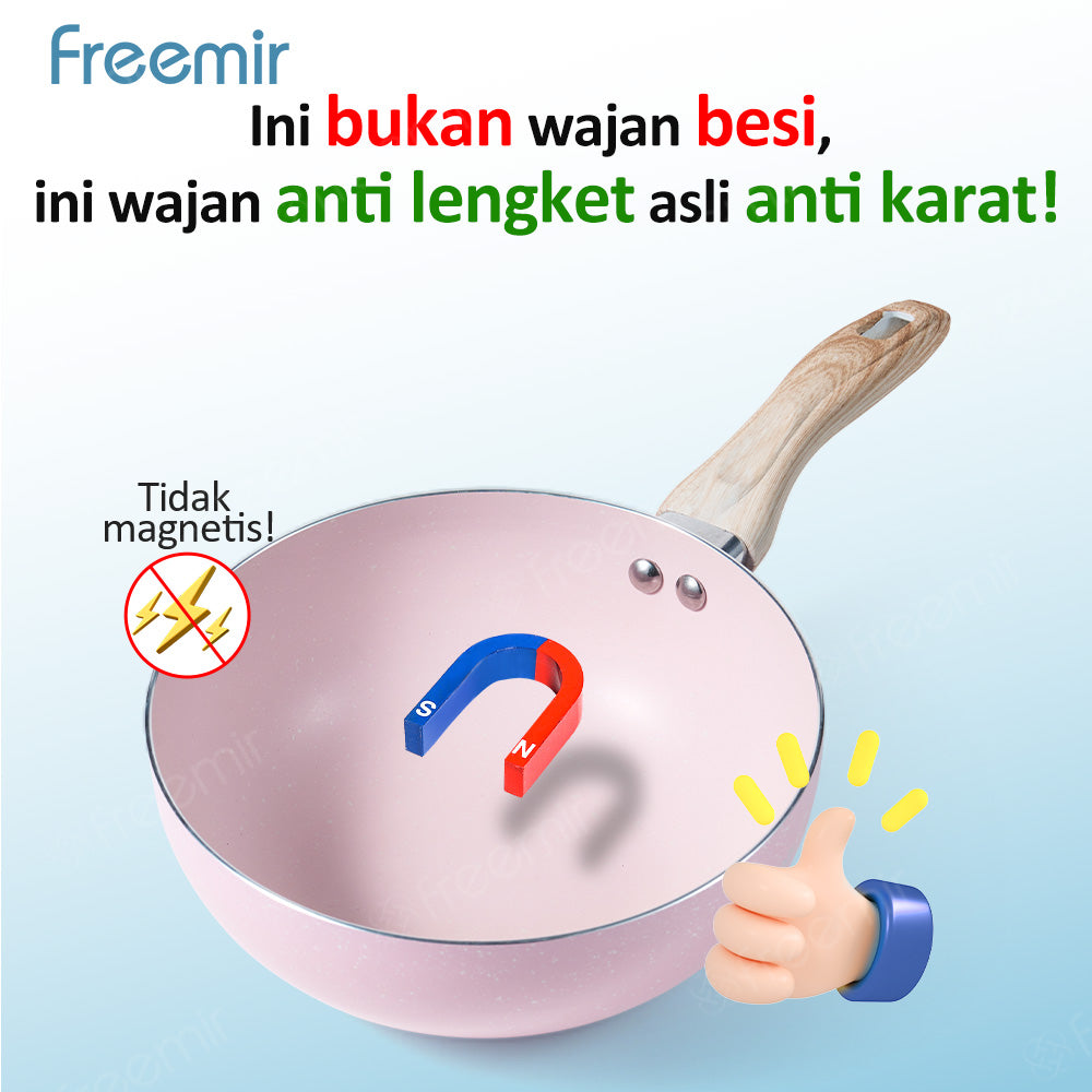 freemir Wok Pan 20 CM Single Bottom