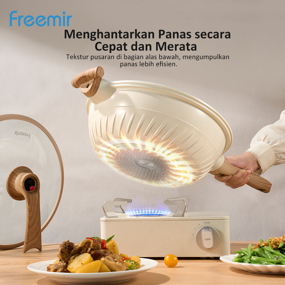 freemir Micro Pressure Frying Pan 32 CM Double Bottom Vya Series