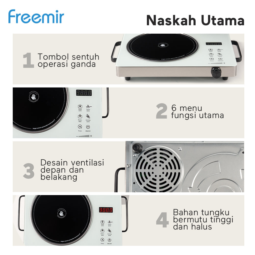 freemir Electric Stove with Touch Screen