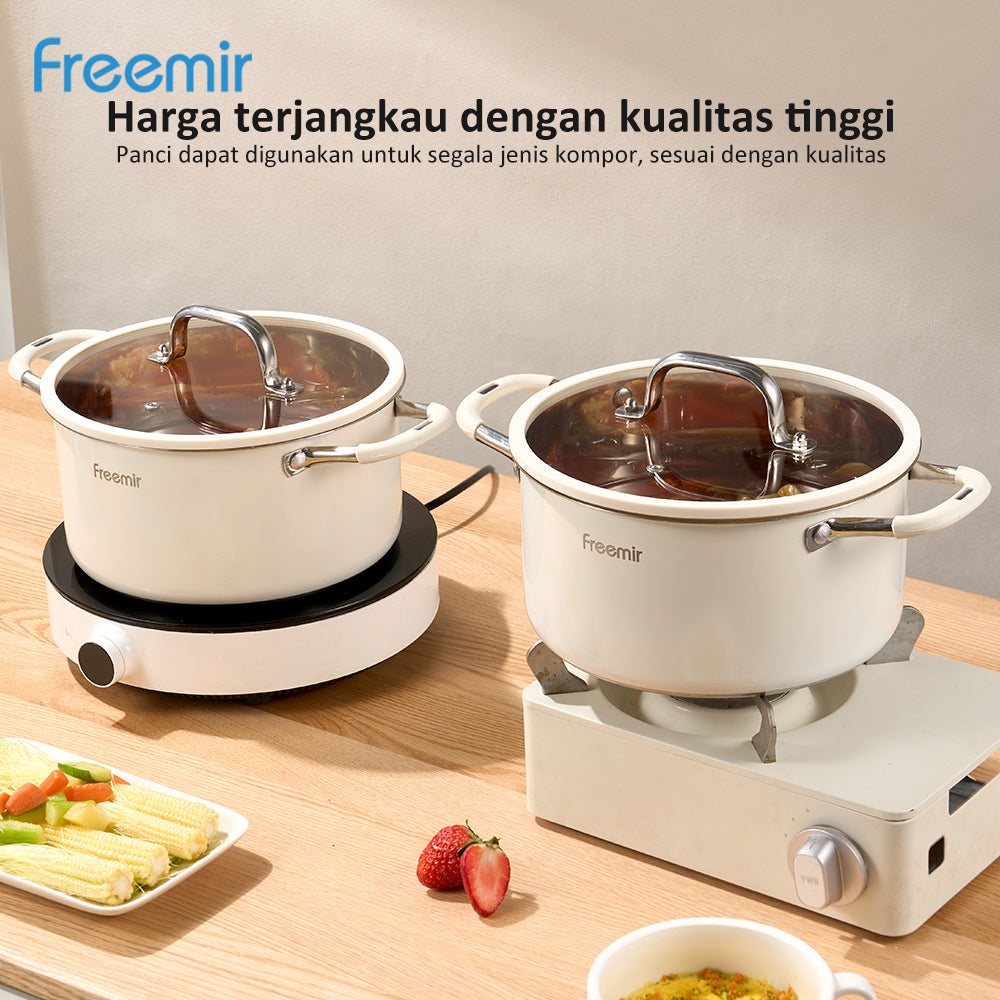 freemir 22 CM Double Bottom Stainless Steel Pan