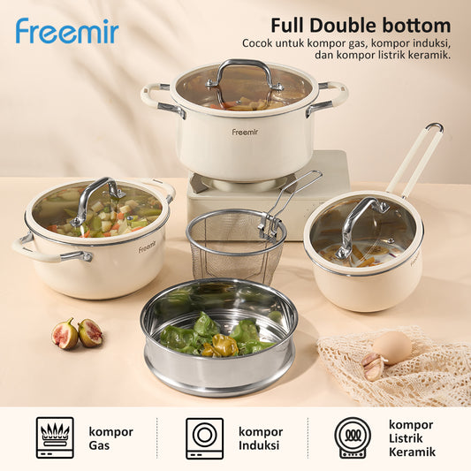 Set Panci Stainless Steel 5 Pcs