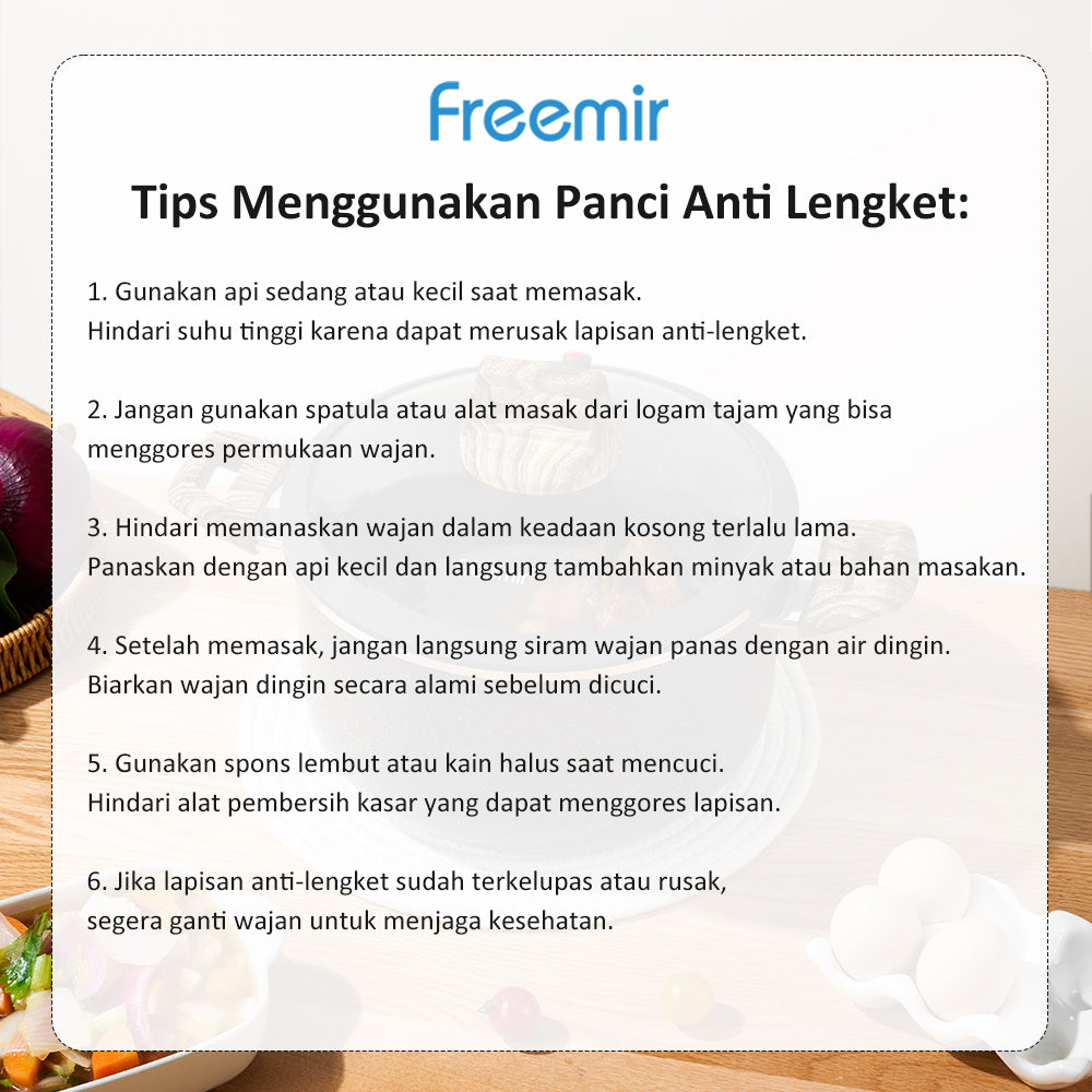 freemir Wok Pan 5.5L Micro Pressure 24 CM Single Bottom