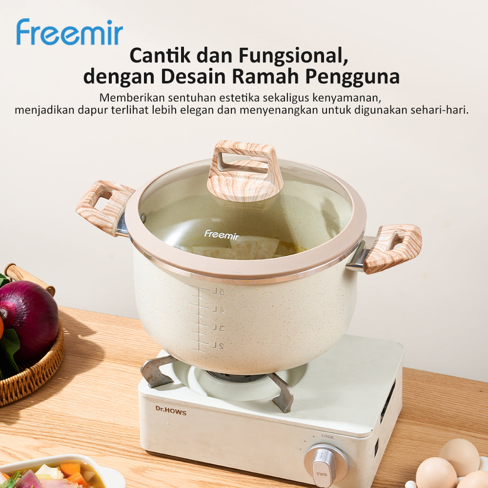freemir Panci  24 dengan Micro Pressure 5.5L Double Bottom