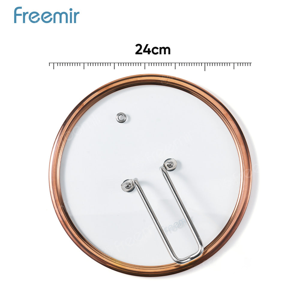 freemir Seri Api - Tutup Panci Stainless Steel 24 CM ( Rose Gold)