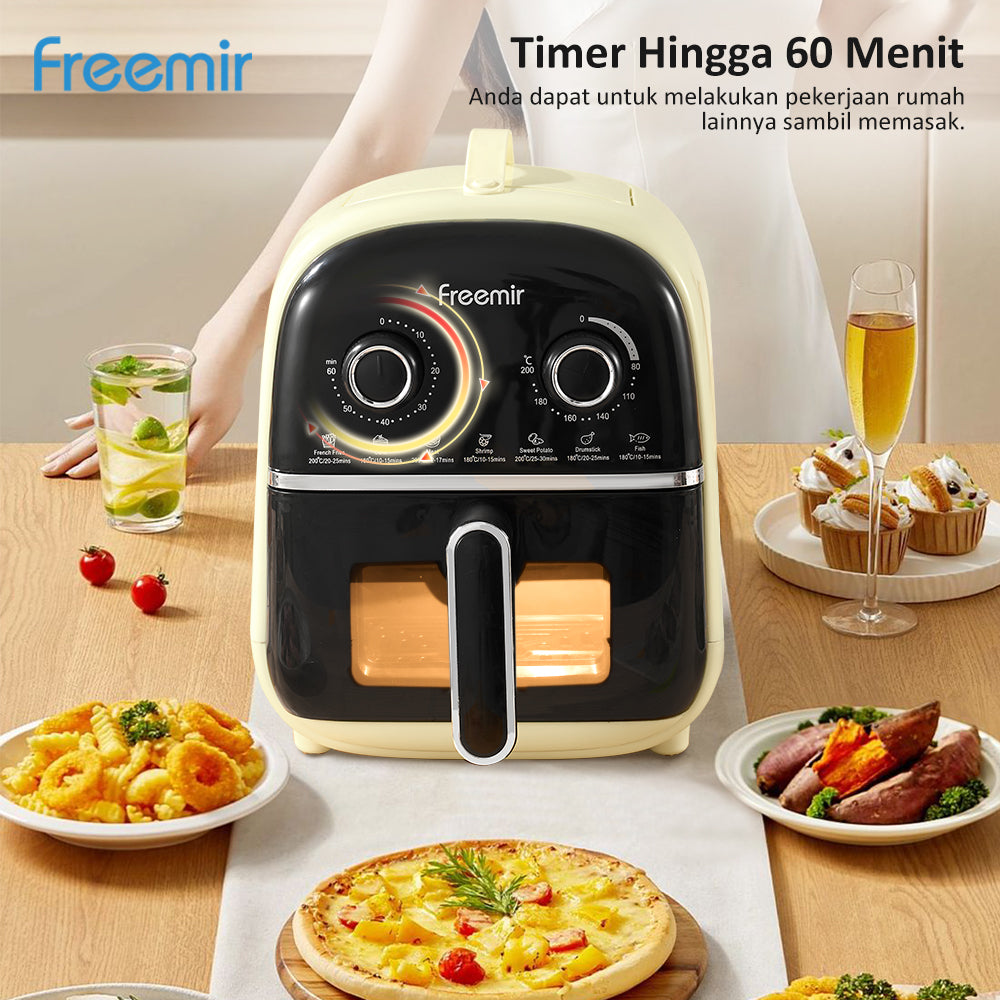freemir Air Fryer 600W Double Knob – 4L