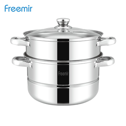 freemir 26 CM Single Bottom Double Steamer with Lid