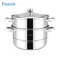 freemir 26 CM Single Bottom Double Steamer with Lid