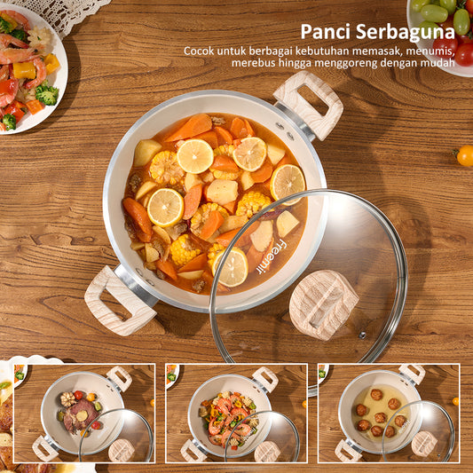 freemir Wok Pan 24 CM Double Bottom