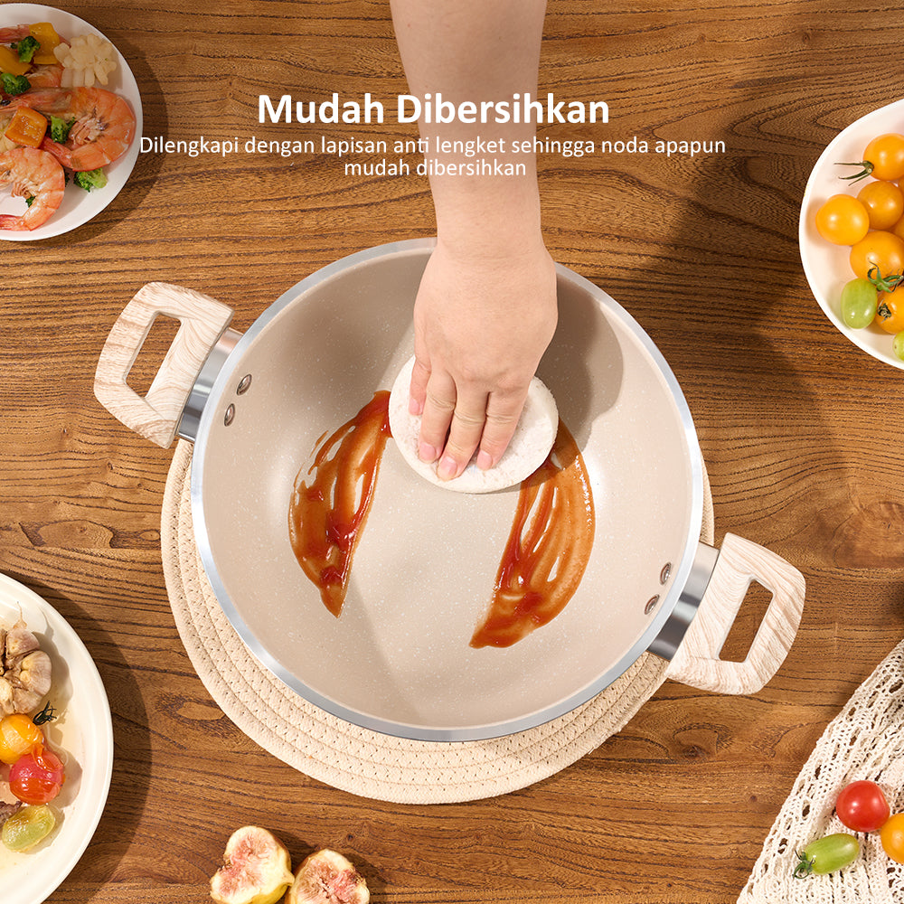 freemir Wok Pan 24 CM Double Bottom