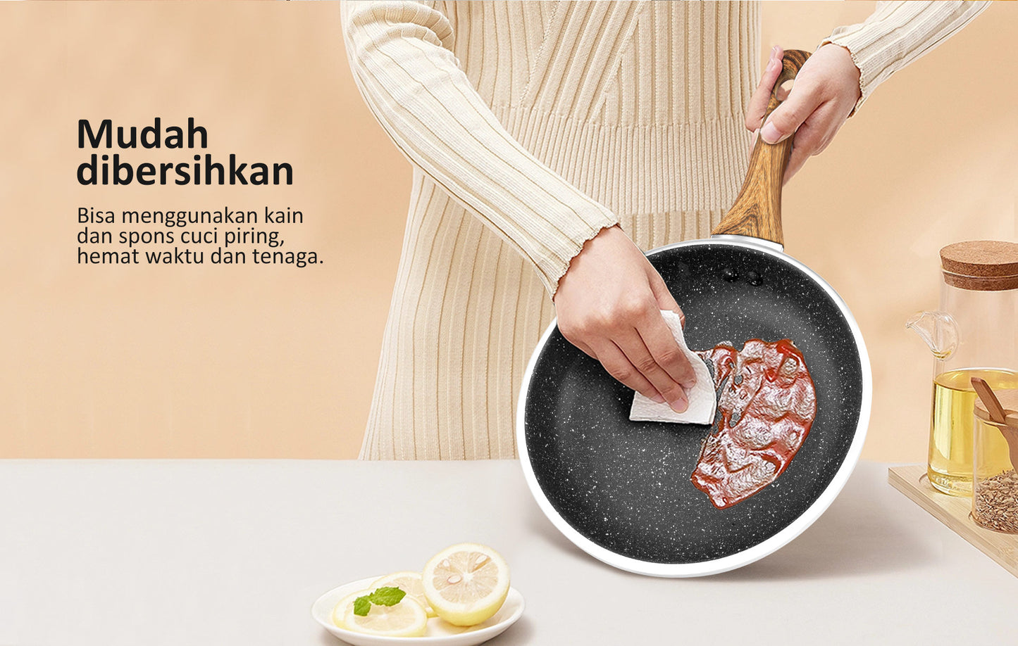 freemir Wajan Anti Lengket 20 CM Single Bottom