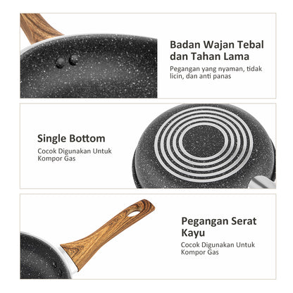 freemir Non-Stick Frying Pan 24 CM Single Bottom