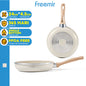 Freemir 24 CM Single Bottom Non-Stick Frying Pan in Beige