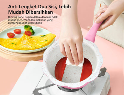 freemir Lace Milk Pot 20 CM with Lid (Pink)