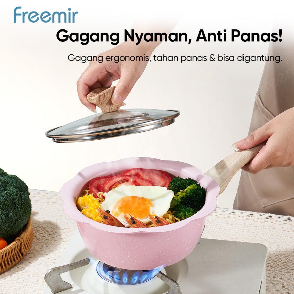 freemir Panci Susu 20 CM Single Bottom dengan Tutup