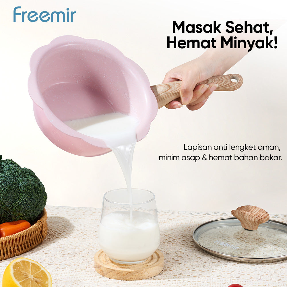 freemir Panci Susu 20 CM Single Bottom dengan Tutup