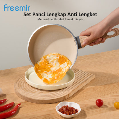 freemir Peralatan Masak 1 set (4 pcs) Warna Soft Green