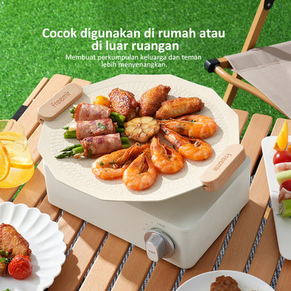 freemir 30 CM Non-Stick Grill Pan with Tongs