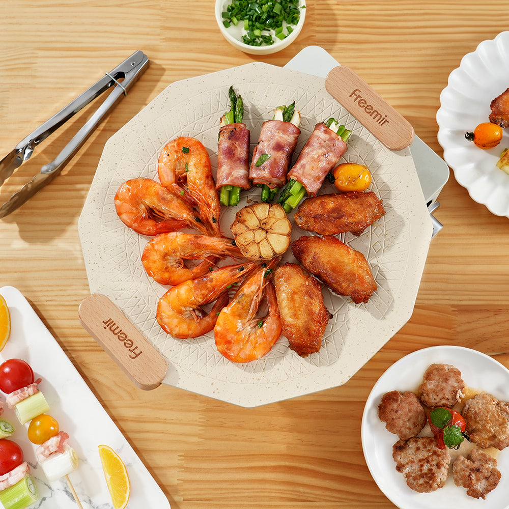 freemir Wajan Panggang Anti Lengket 30 CM dengan Penjepit