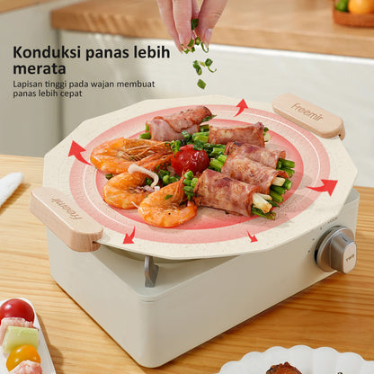 freemir 30 CM Non-Stick Grill Pan with Tongs