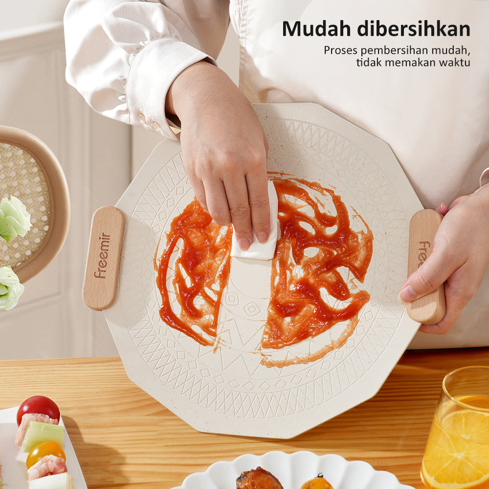 freemir Wajan Panggang Anti Lengket 30 CM dengan Penjepit