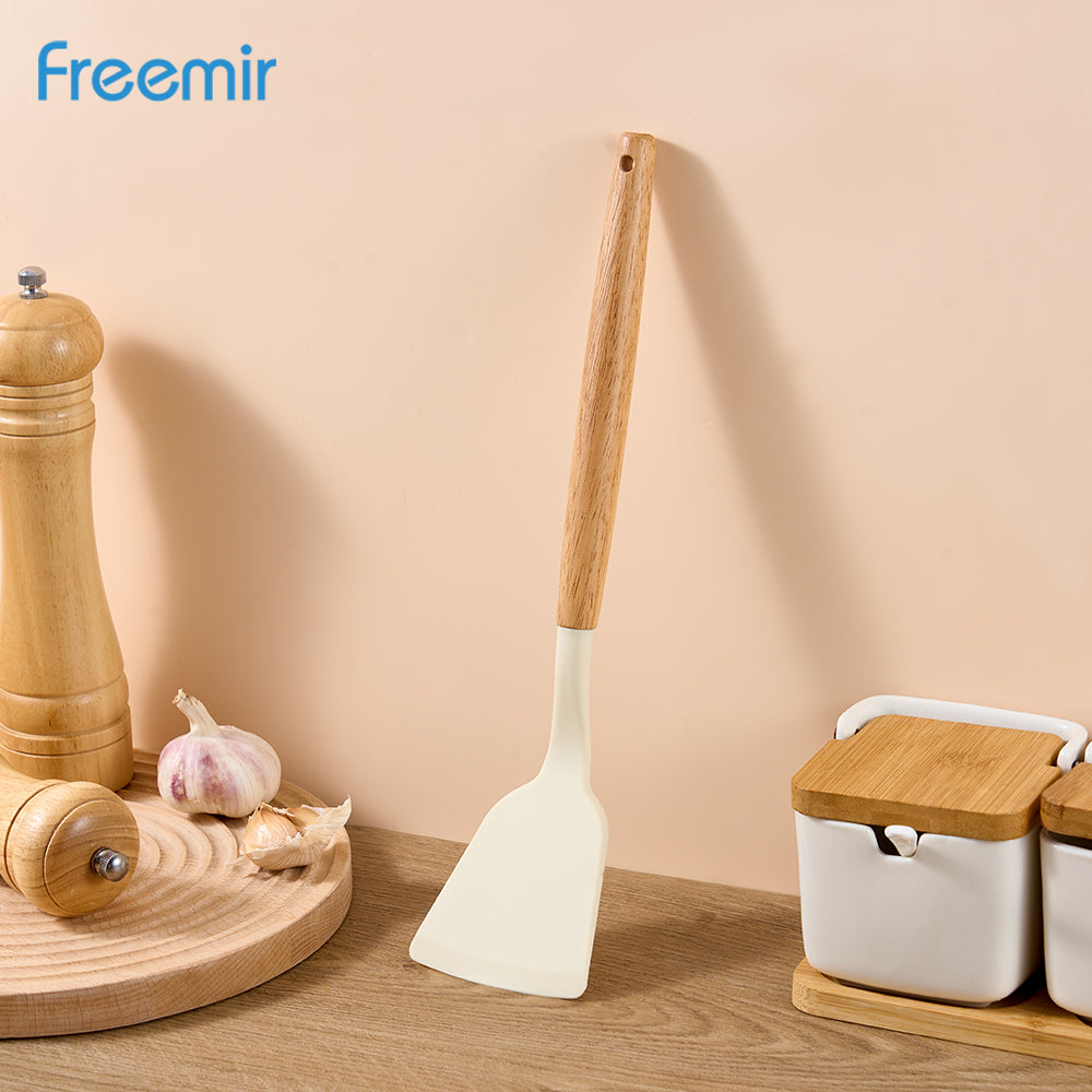 NEW freemir Spatula Sutil Silikon Beige Anti Leleh Tahan Suhu Panas Premium