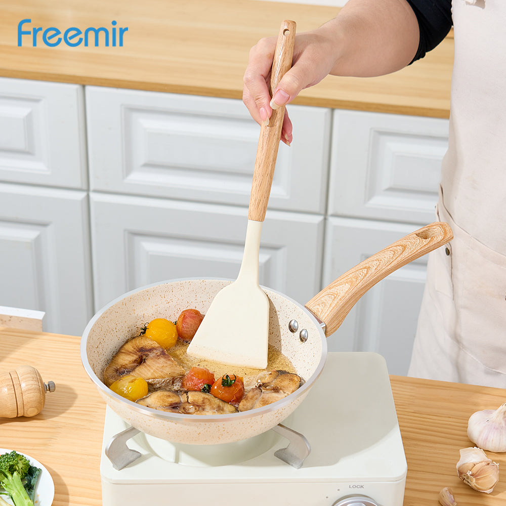 NEW freemir Spatula Sutil Silikon Beige Anti Leleh Tahan Suhu Panas Premium