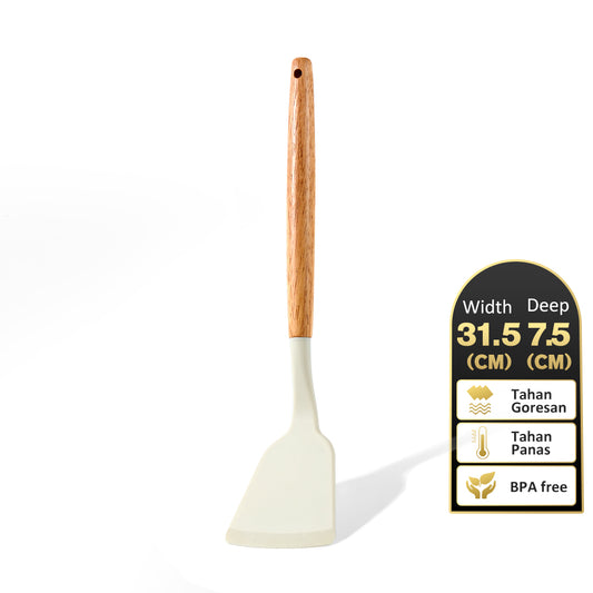 Freemir Beige Silicone Spatula Sutil Anti-melt Premium Heat Resistant