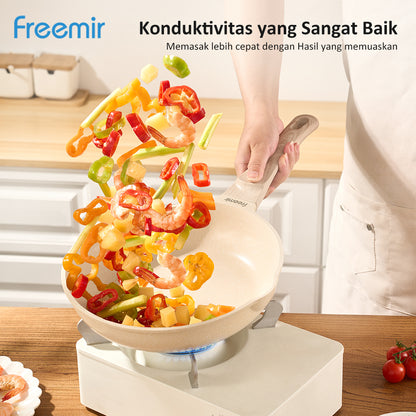freemir 24 CM Non-Stick Double Bottom Frying Pan