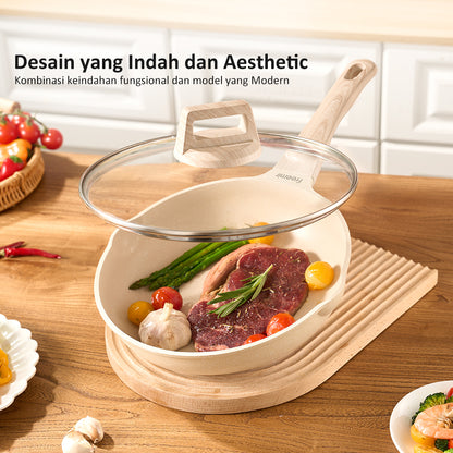 freemir 24 CM Non-Stick Double Bottom Frying Pan
