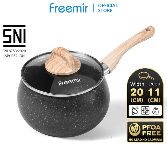 freemir 16 CM Single Bottom Milk Pot with Lid