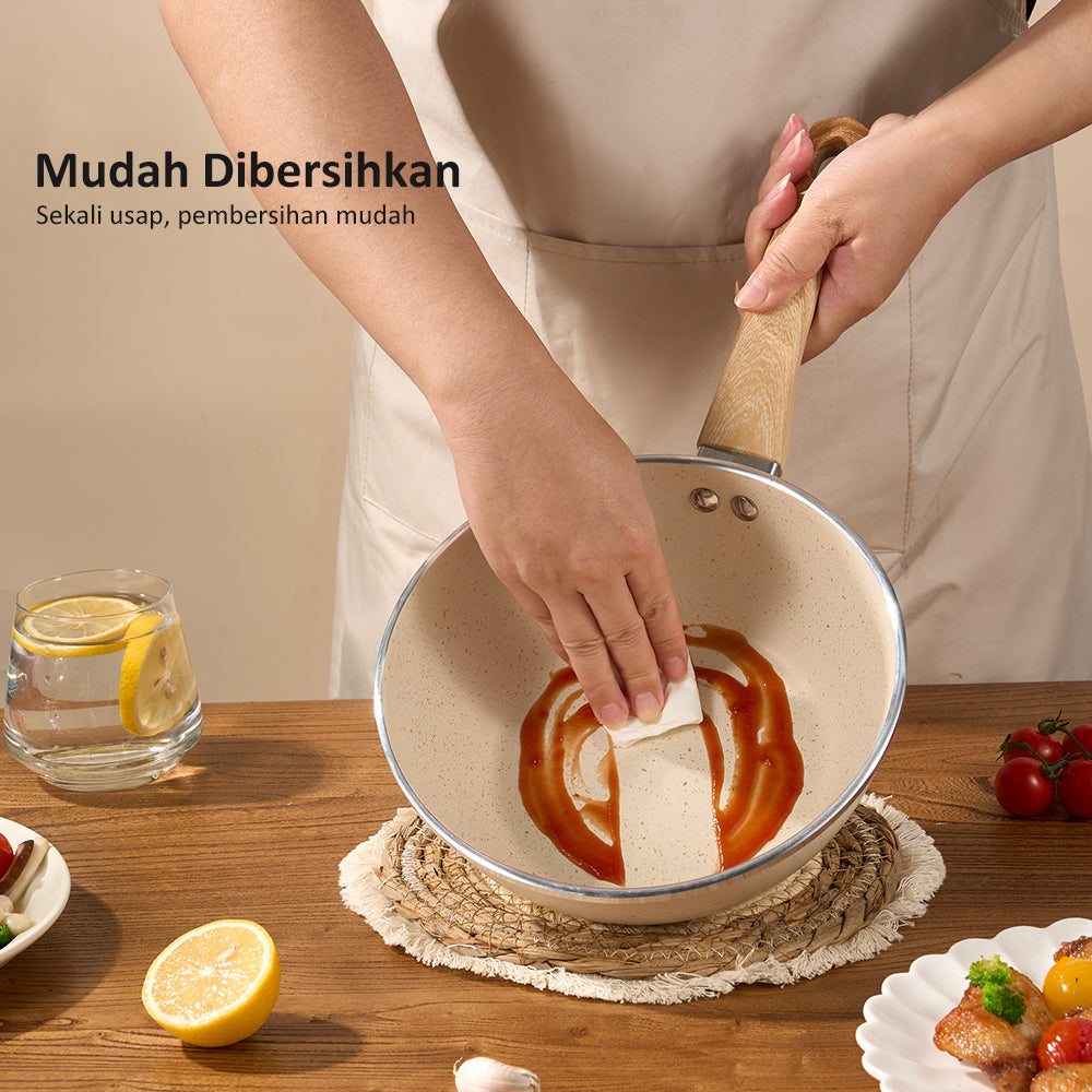 freemir Wok Pan 20 CM Double Bottom Anti Lengket