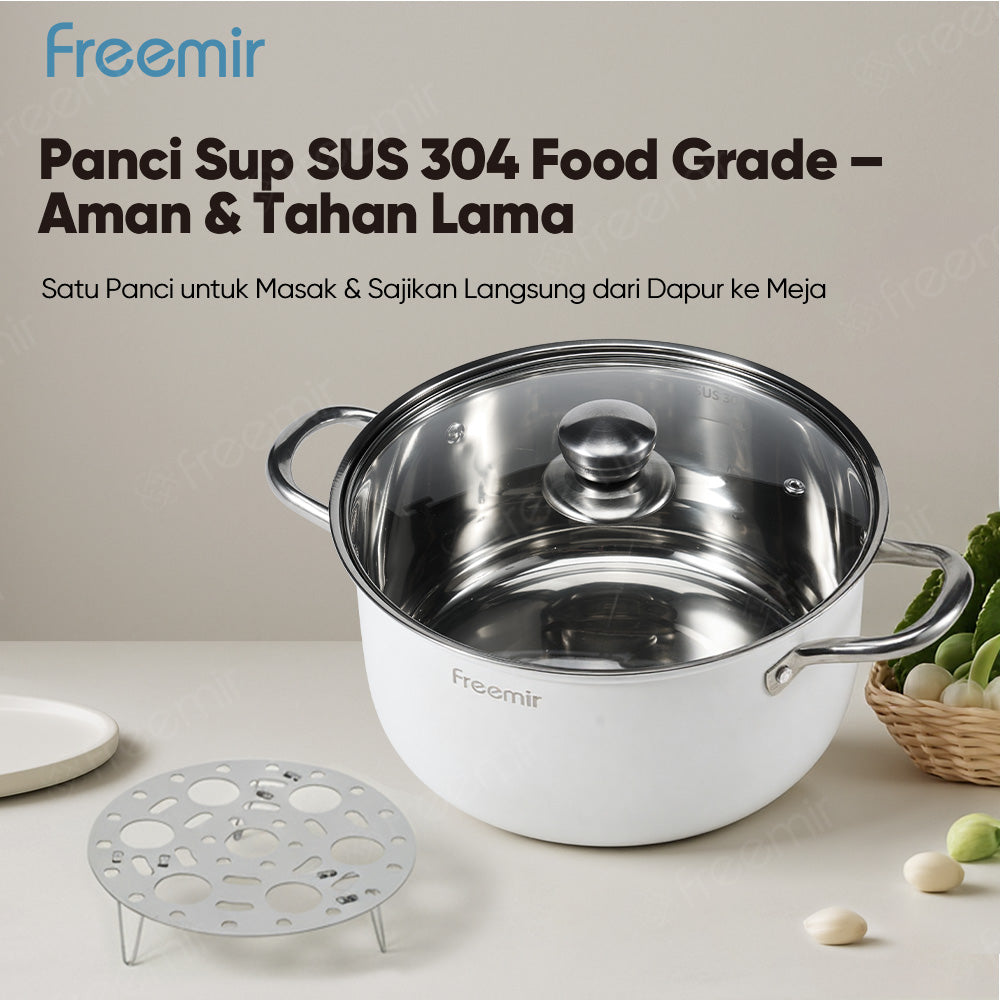 freemir Panci 24 CM Stainless Steel dengan Lubang Uap