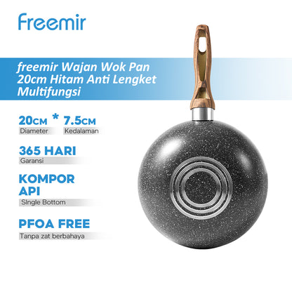 freemir Wok Pan 20 CM Single Bottom
