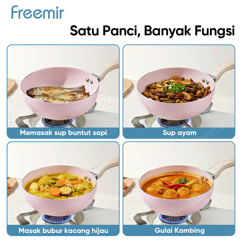 freemir Wok Pan 20 CM Single Bottom