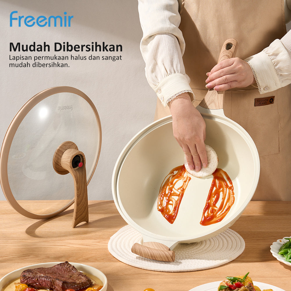 freemir Wajan Micro Pressure 32 CM Double Bottom Vya Series