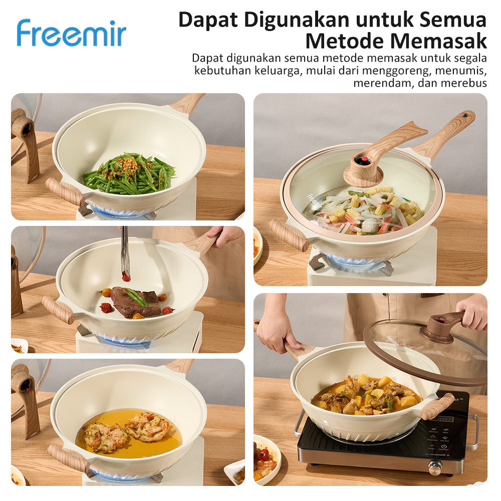 freemir Wajan Micro Pressure 32 CM Double Bottom Vya Series