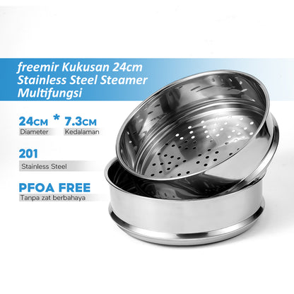 freemir Steamer 24 CM Stainless Steel