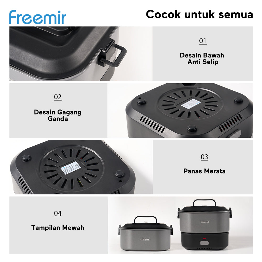 freemir Panci Listrik Lipat Portabel