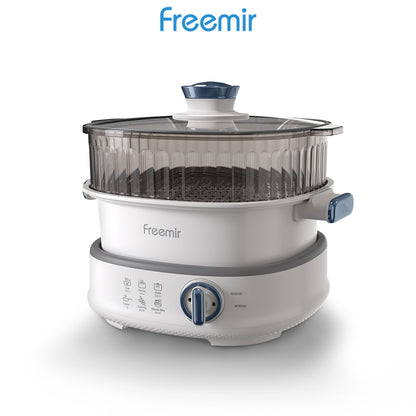 freemir 24 CM Multifunction Electric Cooking Pot (White)