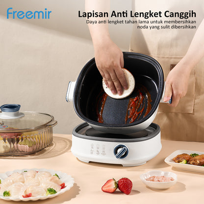 freemir 24 CM Multifunction Electric Cooking Pot (White)