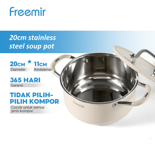 freemir Soup Pot 20 CM Double Bottom