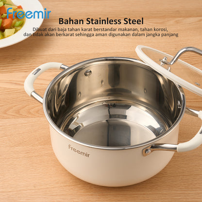 freemir Soup Pot 20 CM Double Bottom