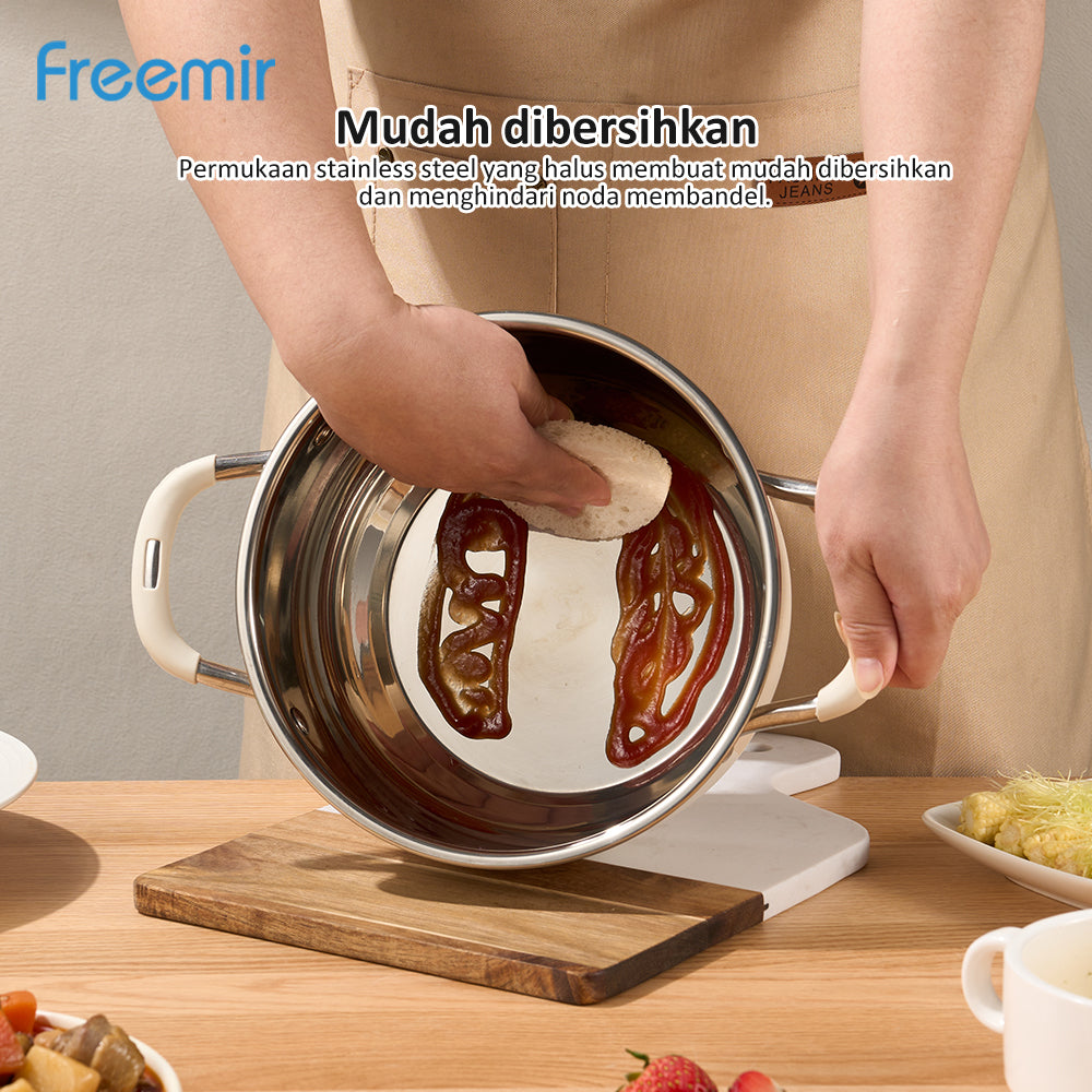 freemir Soup Pot 20 CM Double Bottom