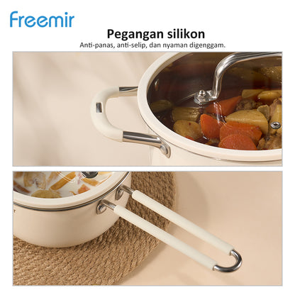 5 Pcs Stainless Steel Pan Set