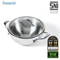 Seri Air SUS 316 Stainless Steel Frying Pan 24 CM