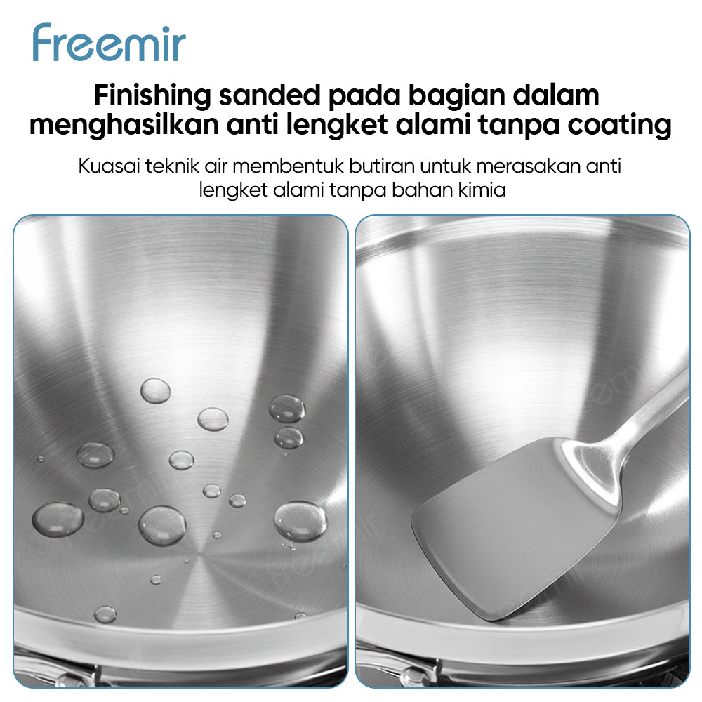 Seri Air SUS 316 Stainless Steel Frying Pan 24 CM